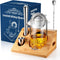 Cocktail Mixing Glass, veecom 6 Piece Crystal Bar Mixing Glass Bartender Set