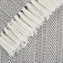 DII Herringbone Striped Collection Cotton Throw Blanket, Gray, 50x60