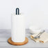 TIEYIPIN Paper Towel Holder, Countertop Roll Stand with Anti-Skid Wooden Bamboo Base for Kitchen, Cabinet, Table by TIEYIPIN