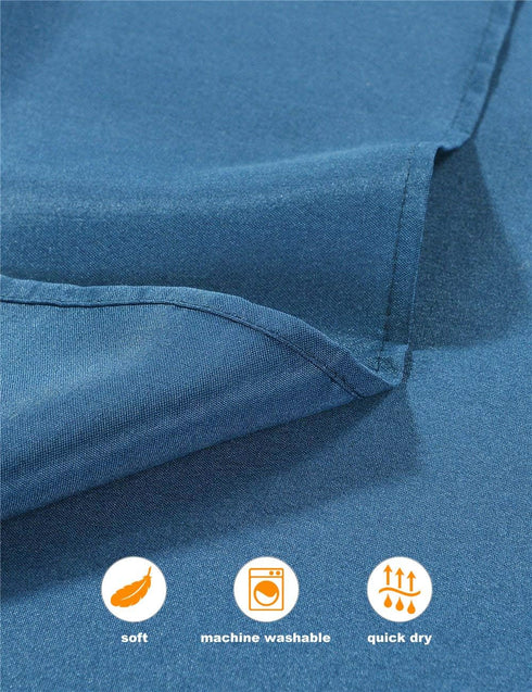 Navy Blue Cloth Napkins, 1-Dozen Solid Washable Fabric Set of 12, Perfect for Weddings, Parties, Holiday Dinner