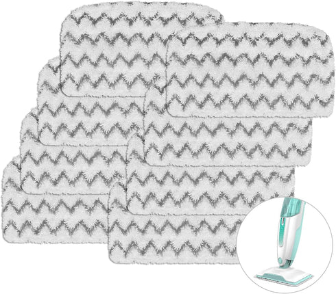 8 Pack S1000, S1000A, S1000C, S1000WM, S1001C Microfiber Steam Mop Replacement Pads for Shark Steam Mop Dirt Grip Steam