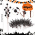40 (40, Rowfad Pcs Artificial Berry Stems Branches, Halloween Black Faux Holly Berries Picks Ornaments for Christmas