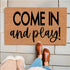 Come in and Play Doormats Mini Playhouse Doormat Faux Coir Fiber Doormats