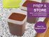 Arrow Reusable Plastic Storage Container Set, 10 Pack, 1 Pint/16 Ounce Each, BPA-Free, Dishwasher/Microwave Safe