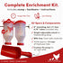 4 RentACoop Chicken Treat Tube Dispenser Multi-Treat Enrichment Toy and Boredom Buster for Chickens, Easy Top-Fill