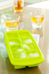 Joie Extra Large Ice Cube Tray, Covered and Stackable with No-Spill Removable Lid, Pop Open Door for Easy Refills