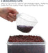 7qt 6.5L/220oz 4-Piece 4 Cups,20 M MCIRCO Extra Large / Tall Food Storage Containers, WIDE & DEEP, Plastic Airtight