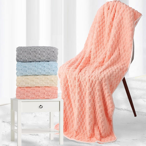4 Pack 27.5 55, Set Microfiber Bath Towels Large, Super Absorbent, Quick Dry, Plush and Fluffy, x Luxury Towel