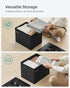 12.2 16.1 12.2 Inches, 286 lb ULSF100B01 SONGMICS Small Folding Storage Ottoman, Foot Rest Stool, Cube Footrest