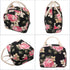 EurCross Floral Canvas Compact Lunch Bag for Women, Trendy and Practical Bento Box Tote