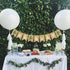Greenery Baby Shower Banner, Eucalyptus Leaves Burlap Garlands for Gender Neutral Party Decoration
