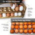 Expandable Stackable Wooden Egg Holder for 24 Eggs, Rustic Kitchen Decoration, Compact Egg Rack for Counter - Gui's