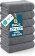Casa Platino Wash Cloths Pack of 6-100% Cotton Washcloths for Daily use