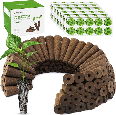 Ahopegarden 120 Pcs Seed Pod Kit for Aerogarden, Highly Breathable Hydroponics Replacement