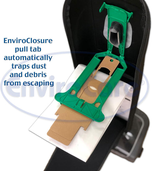 EnviroCare Oreck Vacuum Cleaner Bags to Fit Style CC and All Upright Models, X-Large, 8 Pack, White
