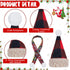 Geyoga 8 Pcs Mini Santa Hats and Scarves Decor Doll Christmas Accessories Small Gnome Hat for Craft DIY for Wine Bottle