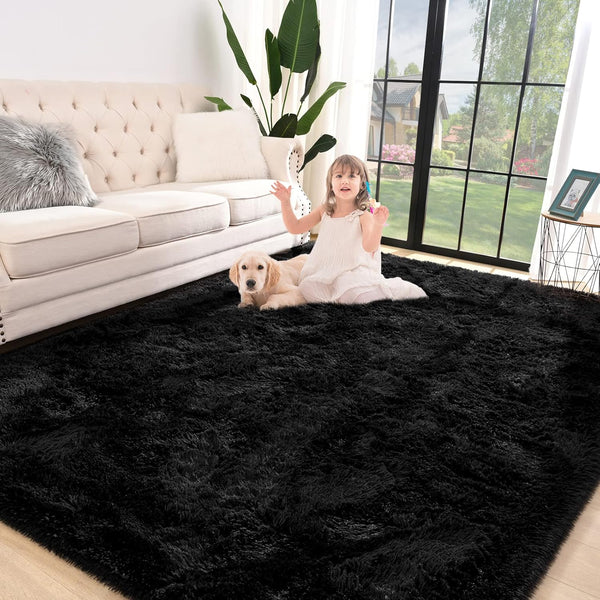 Jelymark Super Soft Shaggy Rug for Bedroom, 5x8 Feet Fluffy Carpet for