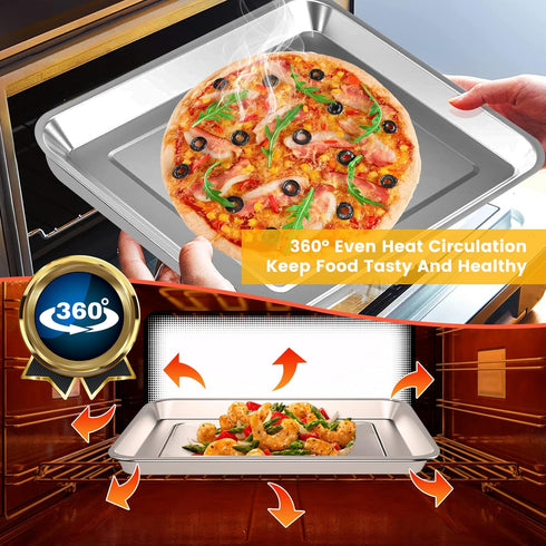 12" 12" Baking Pan for Breville Smart Oven, Compatible with Ninja SP100 SP101 SP1001C SP201 Air Fry Oven