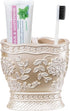 Popular Bath 942699 Tooth Brush Holder Rose Vine, Beige-Taupe