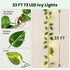 23 73 HEYFUNi Vines with Lights, Ft Led Faux Pothos String Lights Plug in, Leaf Lights for Bedroom, Wall, Balcony
