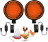 Ganggend Chicken Water Heater for Winter, 15" Waterer Heated Base for 1-8 Gallon