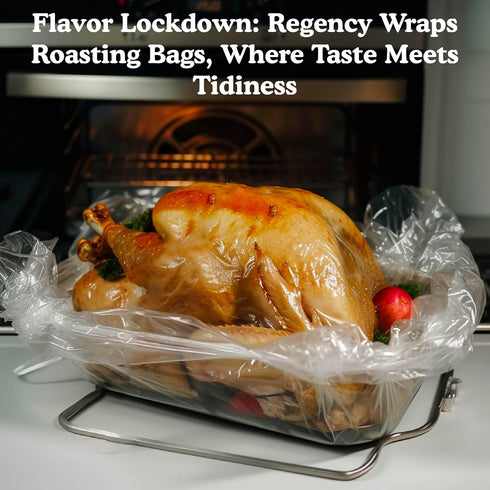 Regency Wraps Turkey Roasting Bags with Twist Ties, Oven Safe for Cooking Turkey, Poultry, or Meat, 20" x 24" (2 pack)
