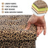 17x13x13inches ALASDO Ottoman Storage Ottoman Footrest Stool Foldable Foot Rest Footstool Bench for Living Room Leopard