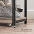 ULET271B02 VASAGLE Side Table, Small End Table, Nightstand for Living Room, Bedroom, Office, Bathroom, Greige and Black