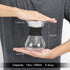 Ymiko Pour Over Coffee Maker, Manual Hand Drip Brewer with Glass Carafe Pot & Stainless Steel Filter
