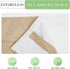 KGORGE Classroom Door Window Curtain, 100% Blackout Total Privacy Linen Blended Curtain, W12 x L40 inch, Camel