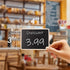 20+1 pcs Wood Mini Chalkboard Sign with Easel Stand for Special Event Decorations, Table Numbers, Weddings, Birthday