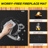 42x24 inches Hearth Rugs for Fireplaces Fire Resistant Mat, Fireproof Fireplace Mat Hearth Area Rug, Hearth Pad