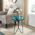 12inch) LIFFY Patio Side Table, Small Round End Table, Metal Side Table Outdoor, Small Porch Table for Indoor Balcony