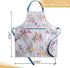 Maison d'Hermine 100% Cotton Kitchen Apron for Women with Pocket - Chef Apron for Men, Cooking, Gardening, Server
