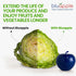 Bluapple Produce Saver Ethylene Gas Absorber 1 Year Combo Pack, 2 Bluapples + 8 Packets, Vegetable & Fruit Freshness