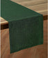 36 Inches 100% 14 36 Inch Solino Home Linen Table Runner - Pure Linen Forest Green Hemstitch Table Runner x Ideal