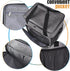 BAGLHER Coffee Maker Storage Bag, Waterproof Travel Organizer Case for Kering Machines, Grey