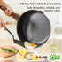 SENSARTE Nonstick Deep Frying Pan Skillet, 11-inch Saute Pan with Lid, Healthy Stone Cookware, Induction Compatible