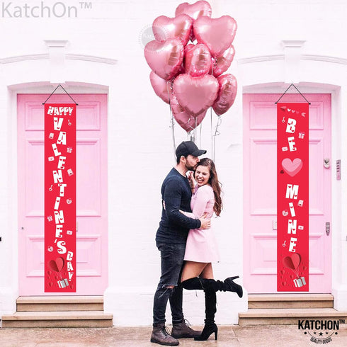 KatchOn Light Pink Heart Balloons - 18 Inch, Pack of 10 for Valentines Day Decorations