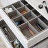 Grey Deep Drawer Organizer Box for Storage by Household Essentials | 12 in x 4 in x 3.13, Silver