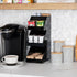 Mind Reader Coffee Tea Utensil and Condiment Station, Countertop Organizer, Black, 6"L x 9"W x 16"H