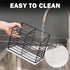 Utensil Holder for Kitchen Counter, Metal Utensil Holder Rack for Cooking Tools Storage, Sturdy Base, Drainage Hole for