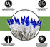 612 50 9 11 Vermont Blue Christmas Lights on a White Wire String, UL Approved, Indoor and Outdoor Use, Foot of Lighted