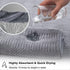 8 Set-2 Sheets,2 Towels,4 Washcloths-600GSM Piece Oversized Gray Bath Towel Extra Large Bath Towel Hand Soft Highly