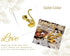 Swan Spoon Mediterranean and European-style Exotic Luxury Mini Spoon Cutlery Flatware Modern Decoration Set with Holder 7 PCS/Set (Gold)