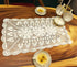 White Handmade Crochet Cotton Table Runner, Lace Doilies, Rectangle Dresser Scarves, 16 by 24 Inches