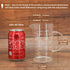 Newness Glass Measuring Cup with Handle - 500 ML (0.5 Liter, 2 Cup) with Three Scales and V-Shaped Spout