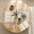 36 Inches, yuboo Boho Table Runner Small Macrame Cream Coffee Table Runner Short, Dresser Scarf for Spring Decor