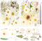 50Pcs Dried Pressed Flowers - Real Pressed Flowers, Natural Dry Leaves, Bulk Colorful Herbs Kit for Crafts