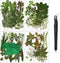 Nuanchu Pressed Flowers Bulk Dried Flower for Crafts, Natural Dried Flower Leaves with Tweezer for Resin Mold DIY